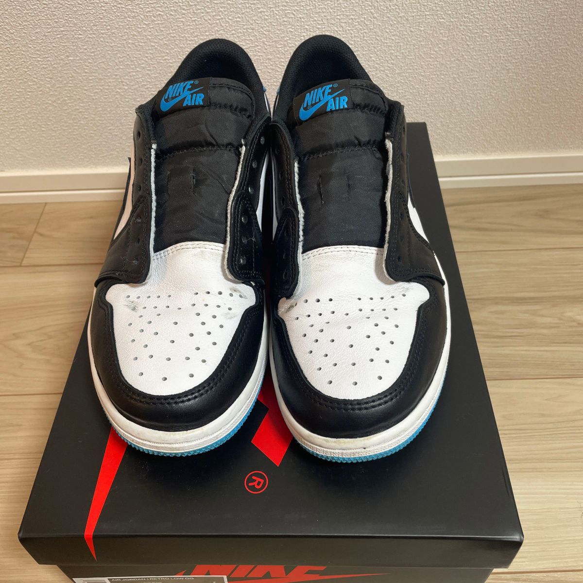 Nike Air Jordan 1 Low OG "Black and Dark Powder Blue/UNC"｜PayPay