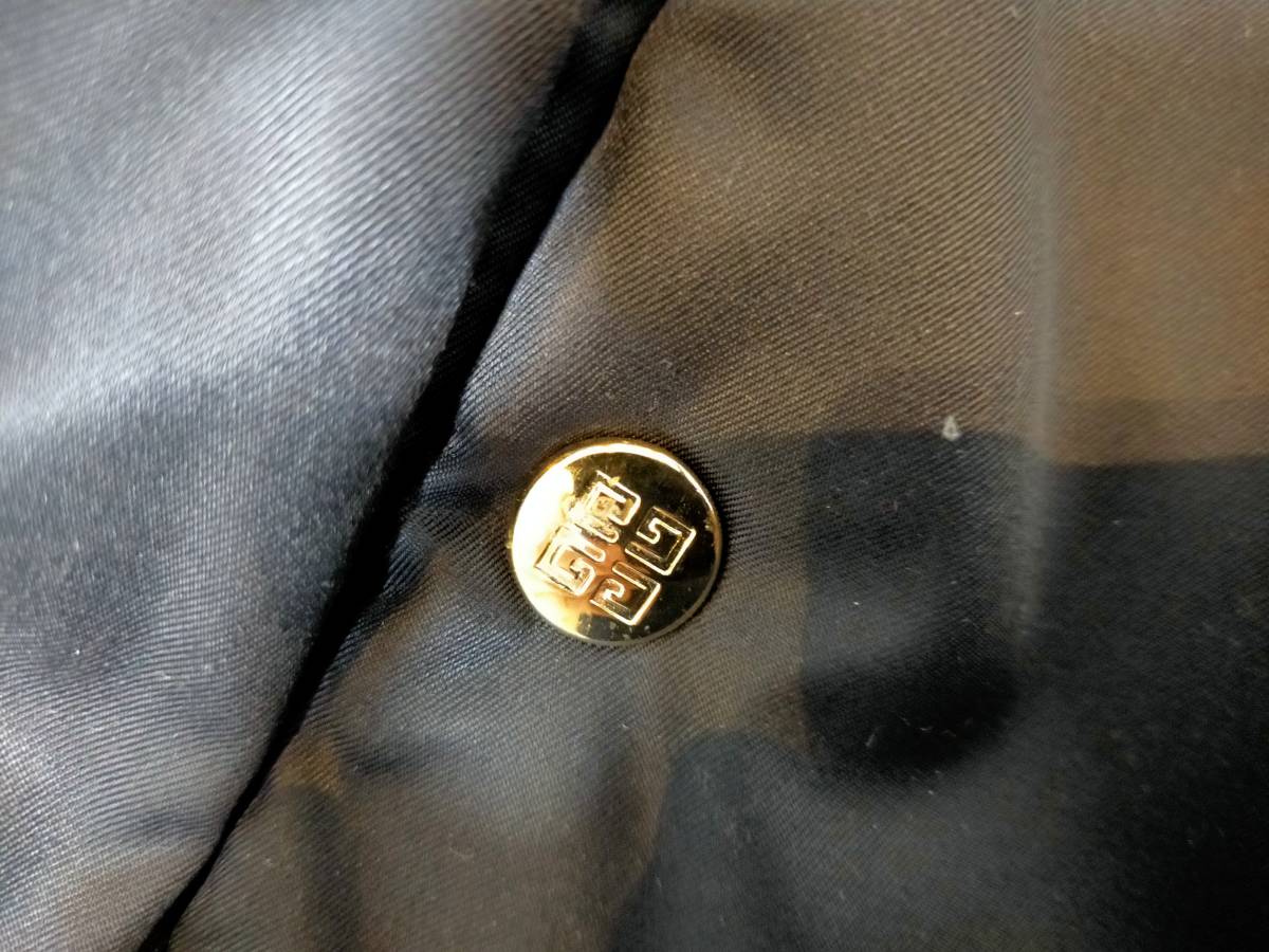 ジバンシィ　ジバンシー　ロゴ　金ボタン　ダブルスナップボタン　ダウンジャケット　コート　ブラック　L_画像7