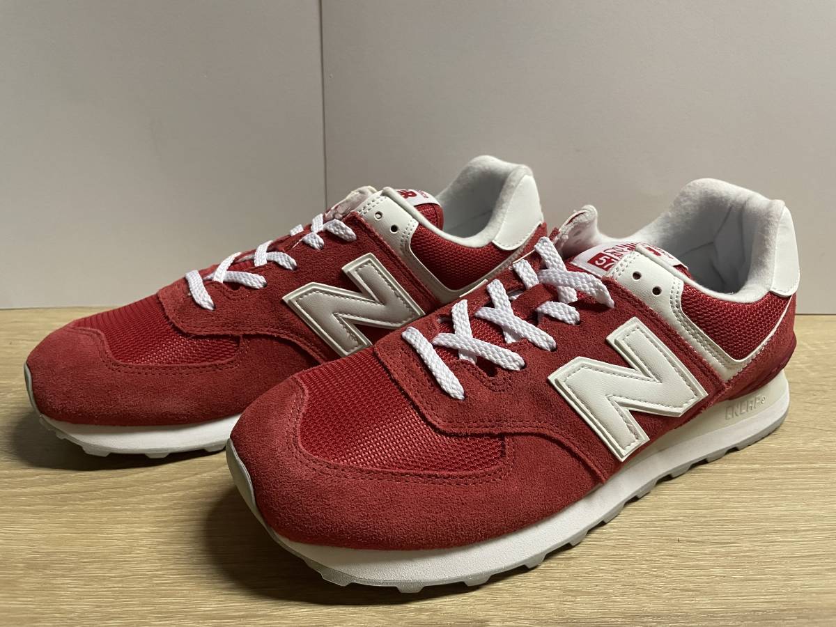 未使用 日本未発売モデル 25.5cm D ニューバランス ML574PI2 レッド new balance_画像1