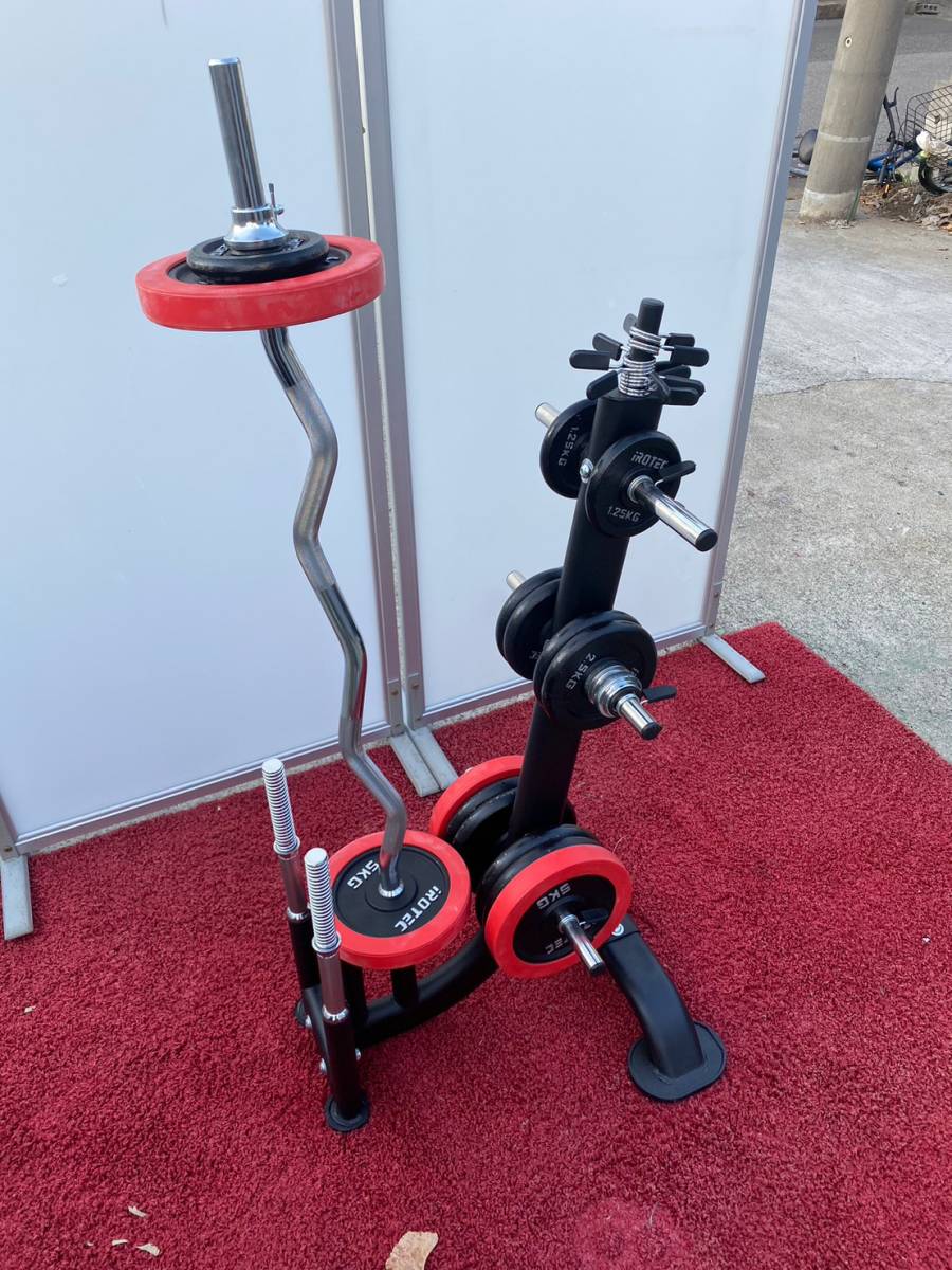 高速配送 【直接引き取り限定!!】ダンベルセット バーベル iROTEC