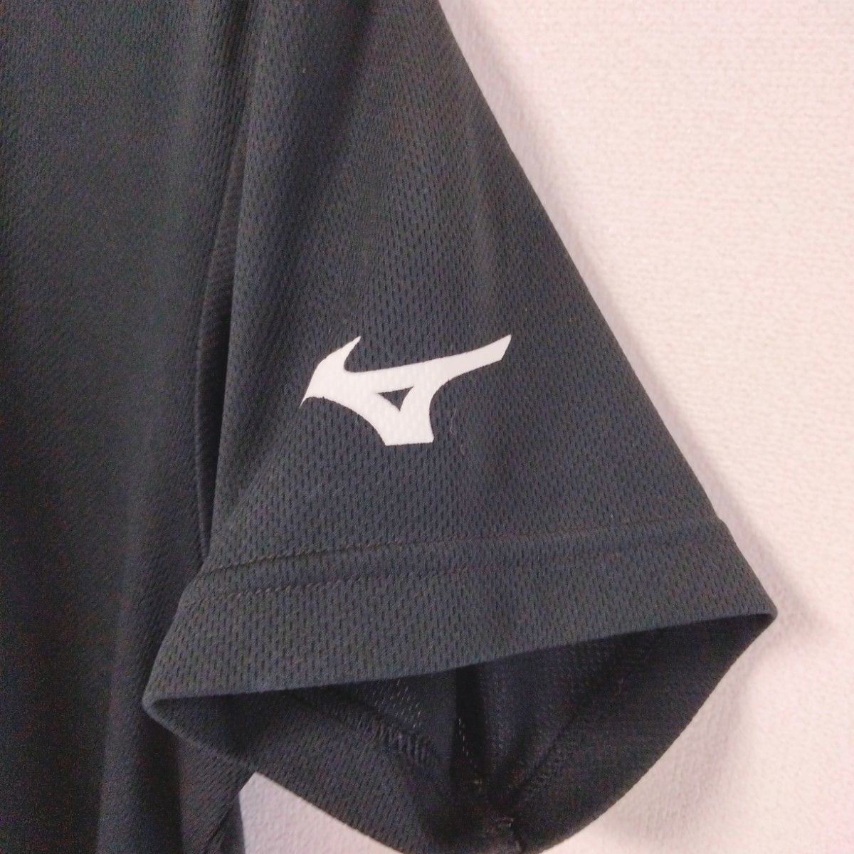 Mizuno　ミズノ　古着　半袖　Ｔシャツ　トレーニング　サイズＭ　黒　ブラック　ロゴ　#12