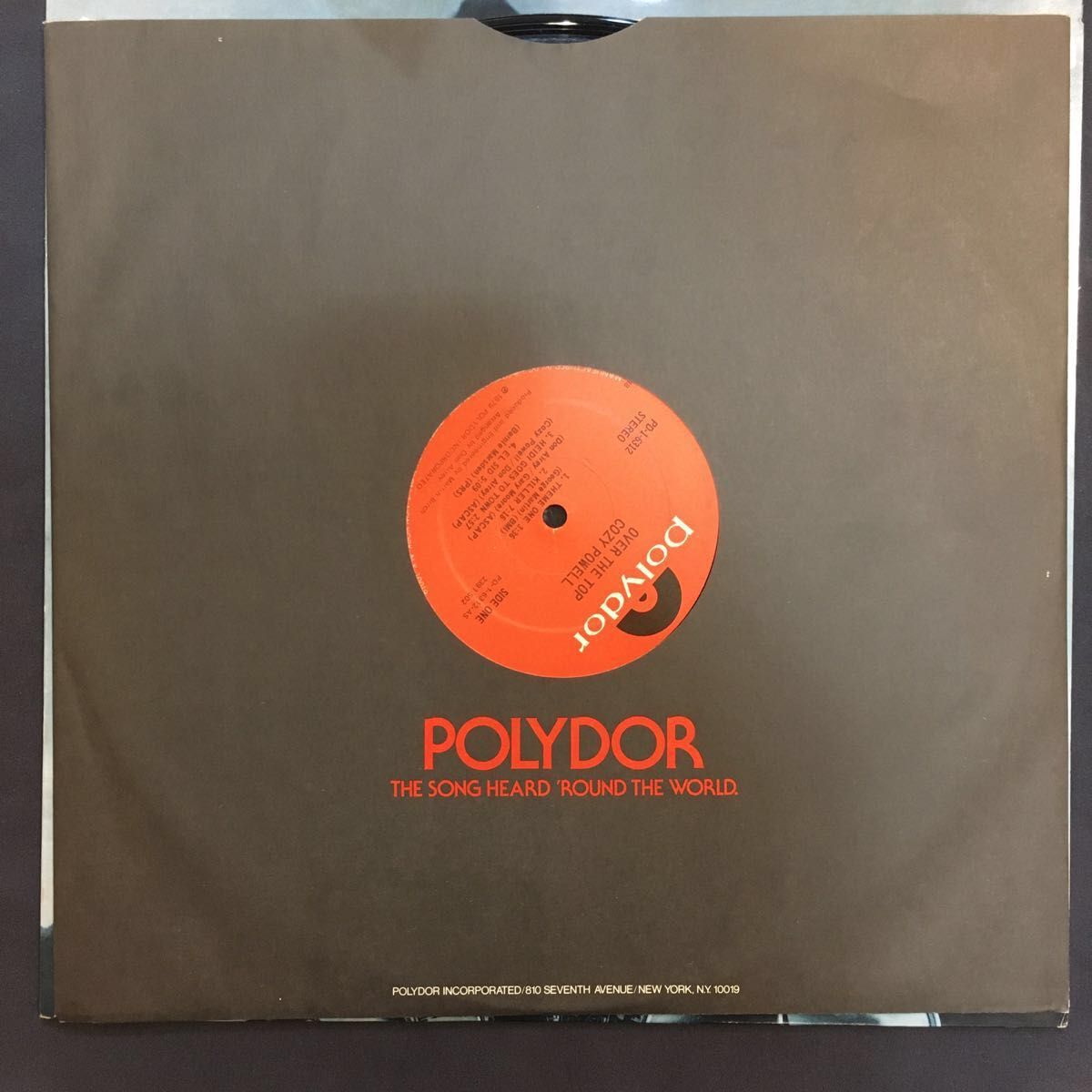 Cozy Powell / Over the top コージーパウエル オーバーザトップ アナログLPレコード US盤