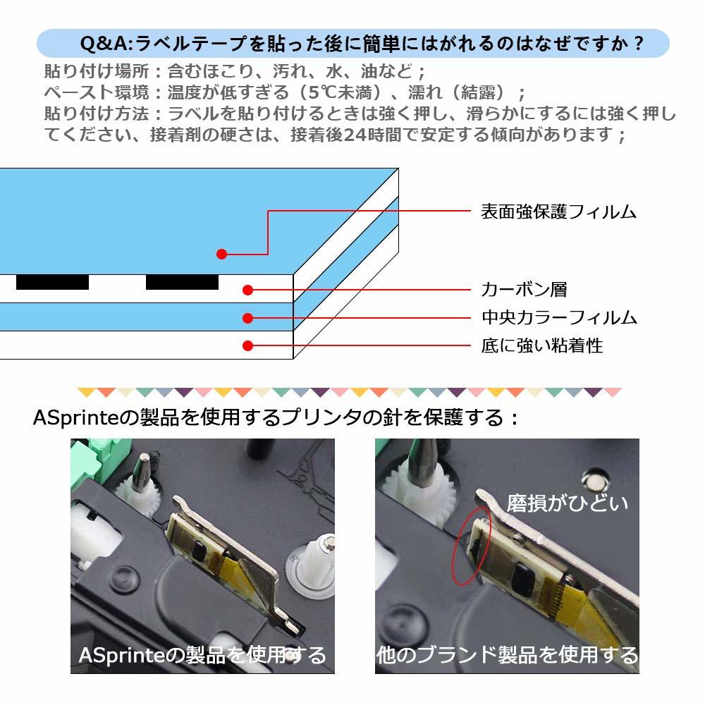 送料無料★ET4K 互換 キングジム テプラ テープ カートリッジ テプラPRO 透明地黒文字 4mm_画像5