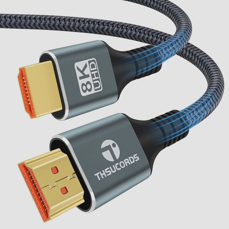 送料無料★Thsucords 8K 4K HDMI ケーブル 高速編組 HDMI 2.1 コード 48Gbps (3M)_画像1