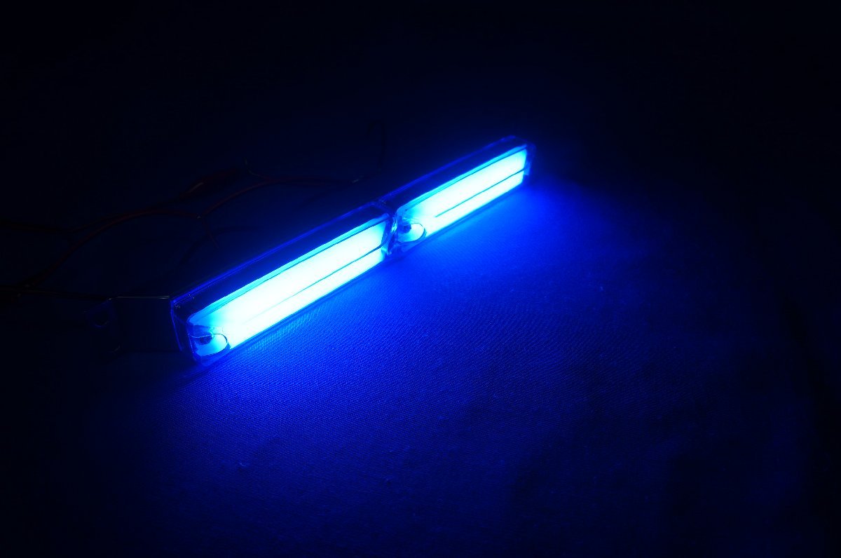 LEDハイパワースリム車高灯ランプ 2連車高灯左右セット 12V/24V共用 アイスブルーの画像3