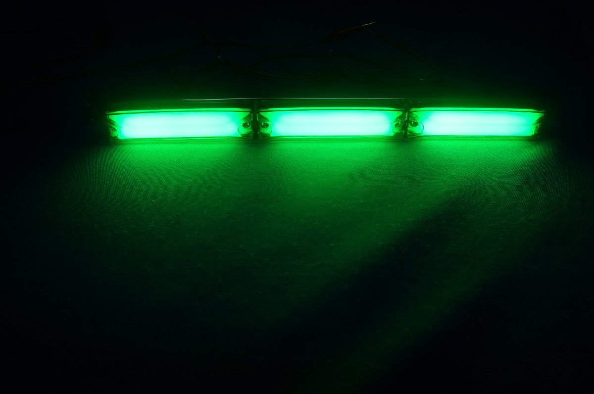 LED High Power тонкий высота машины лампа лампа 3 полосный высота машины лампа левый и правый в комплекте 12V/24V совместного пользования зеленый 