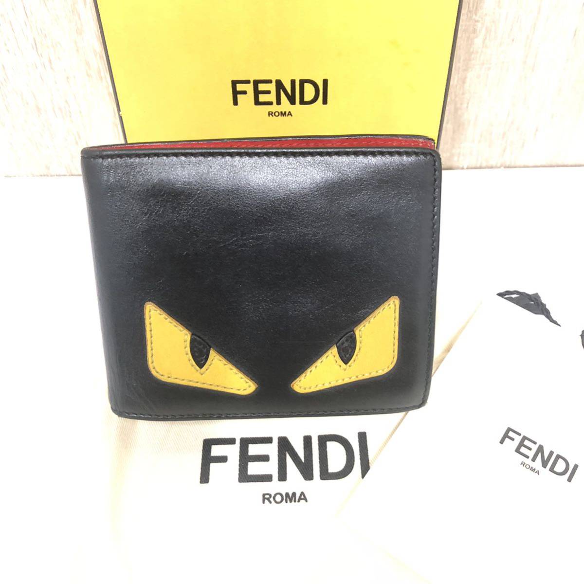 新発売】 箱・タグ付き☆【FENDI】フェンディ☆二つ折り財布 09