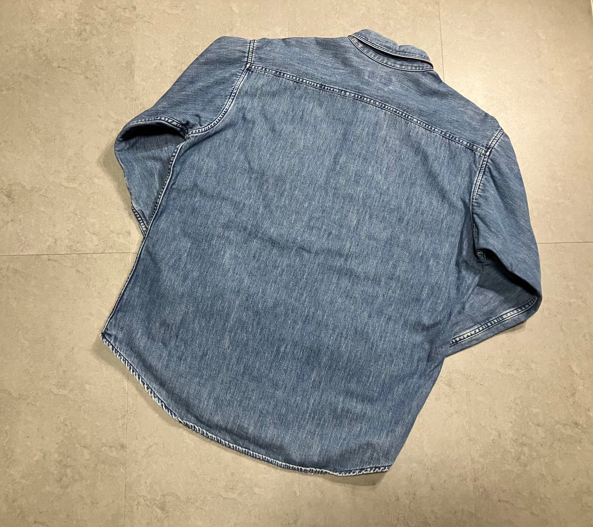 希少 70~80's L L Bean / USA製 裏地ネル デニムワークシャツ