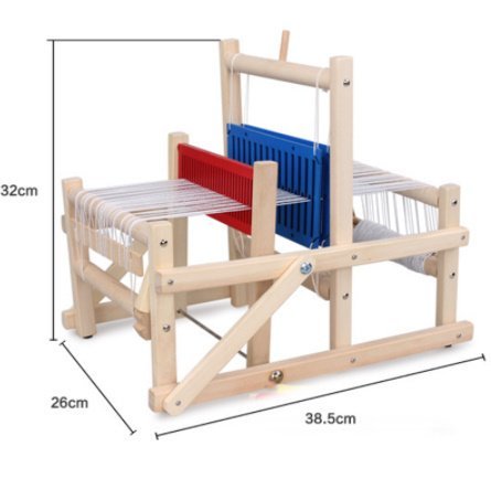 hzh174★木製 伝統的な織機 クラフト 教育ギフト 木製手織り機 子供のおもちゃ_画像1