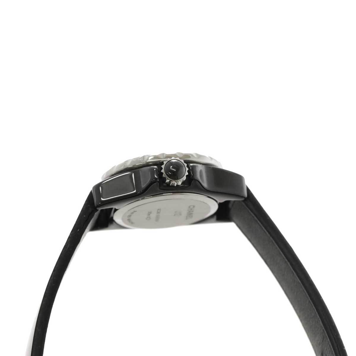 シャネル CHANEL J12 XS 150本限定 H4872 レディース 腕時計 ダイヤベゼル ブラック セラミック クォーツ ウォッチ 90205996_画像7