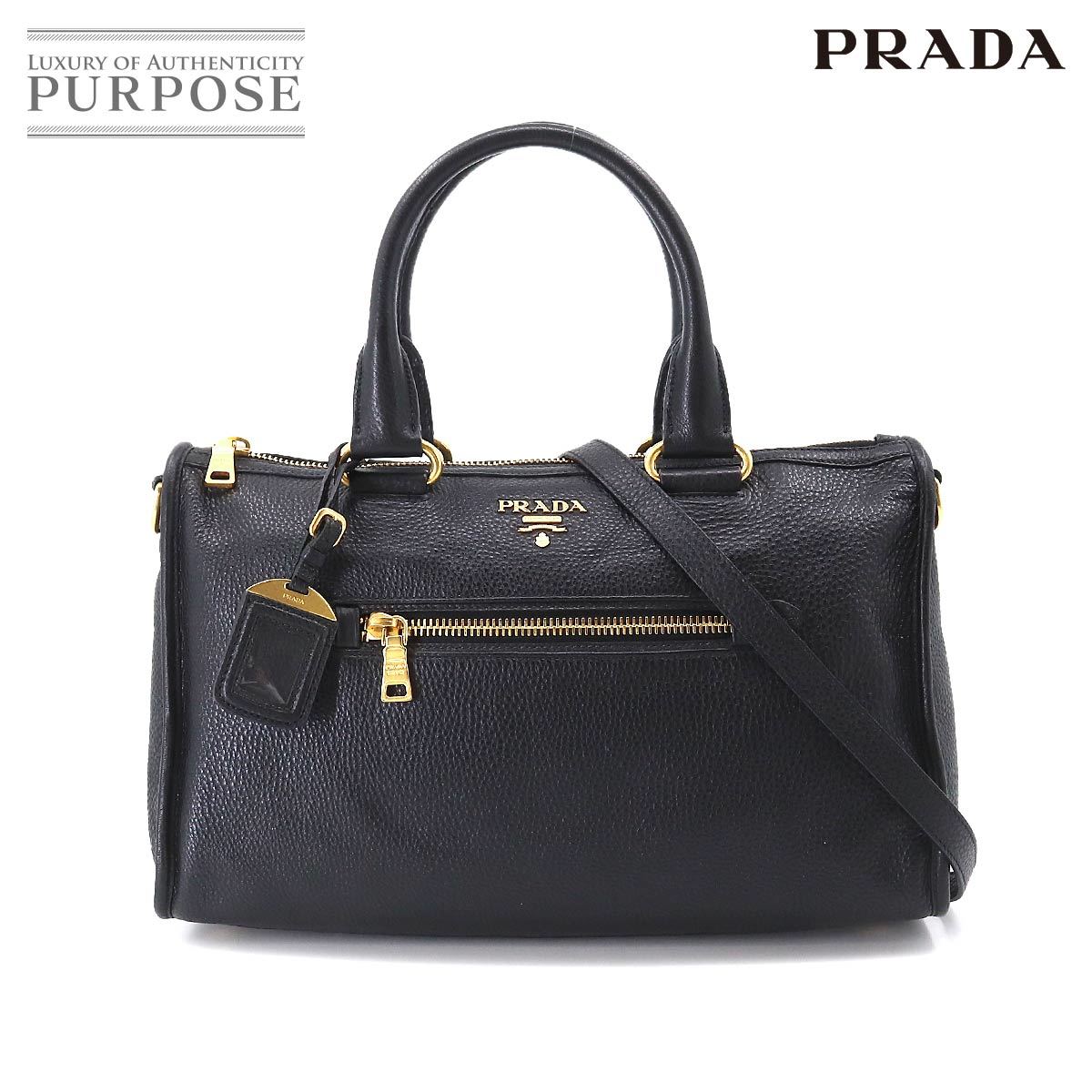 無料発送 トート 2way PRADA プラダ ショルダー 90199634 BL0805 金具