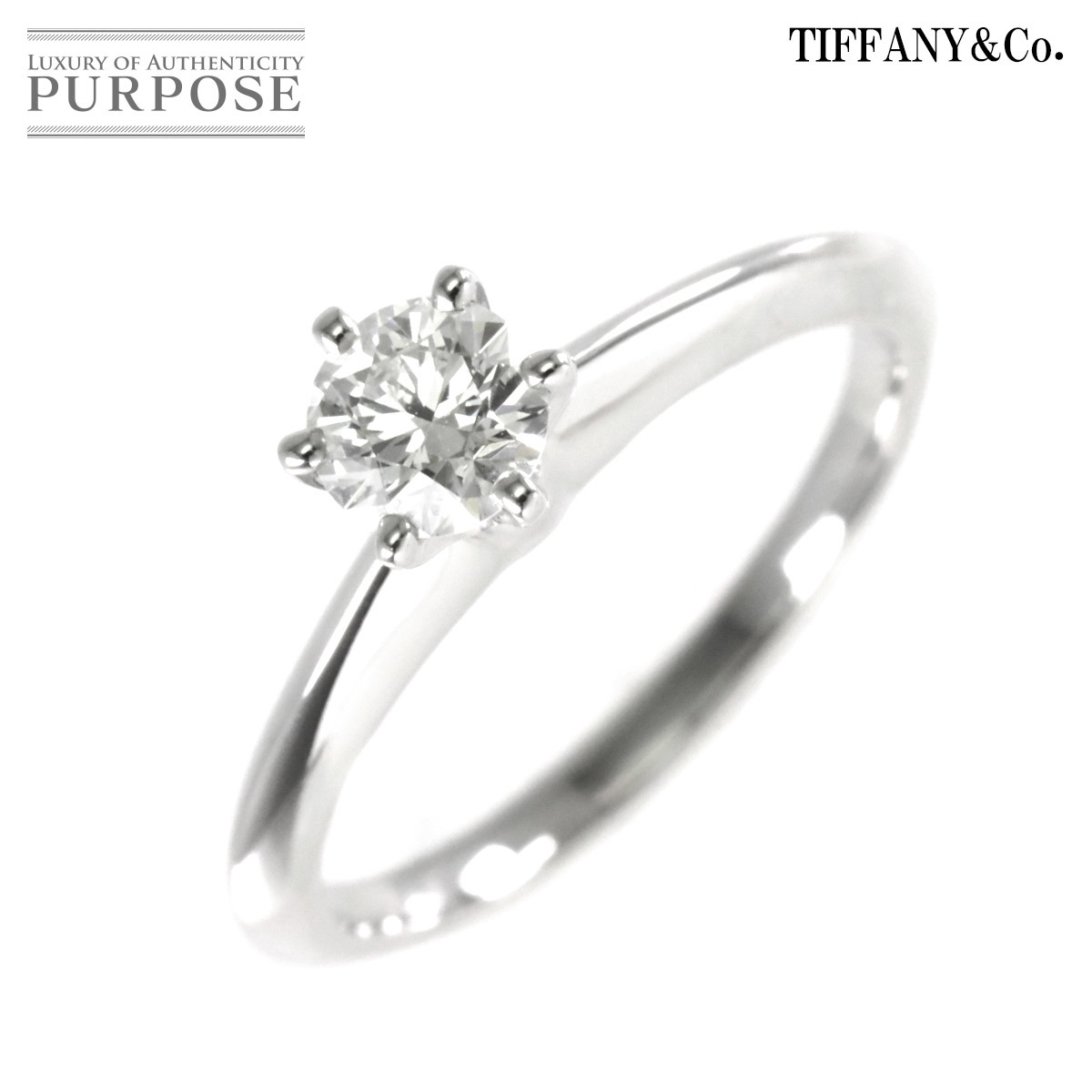 TIFFANY&Co. ティファニー ソリティア ダイヤリング 0.19ct プラチナ