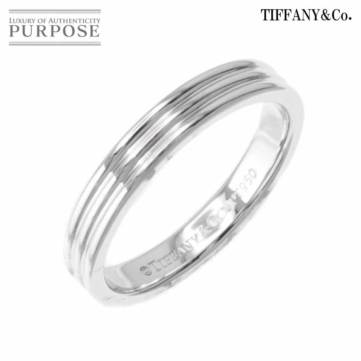 初回限定】 バンド 3ロウ TIFFANY&Co. ティファニー 8号 90201038 Ring