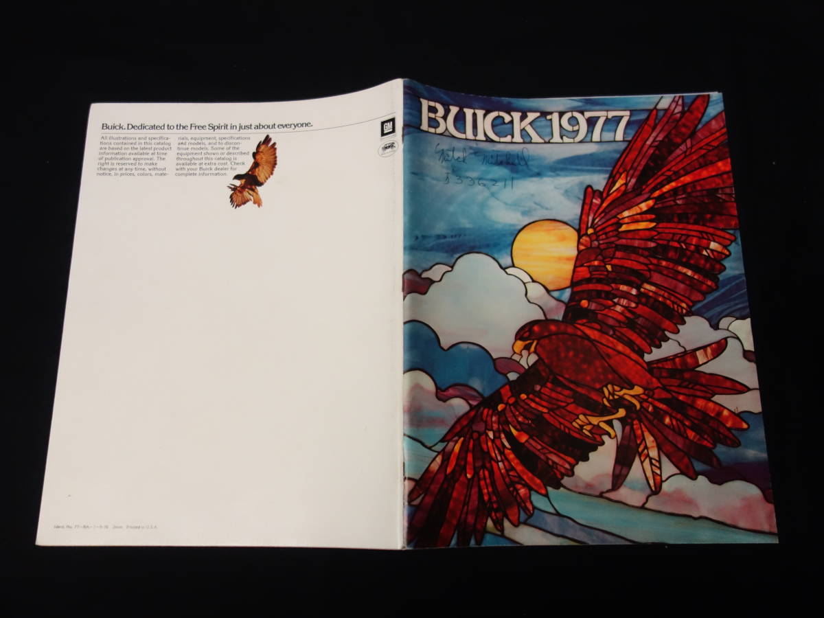 【1977年】BUICK ビュイック 英語版 総合カタログ ～RIVIERA / ELECTRA / LeSABRE / ESTATE WAGON / REGAL /SKYLARK / SKYHAWK の画像1