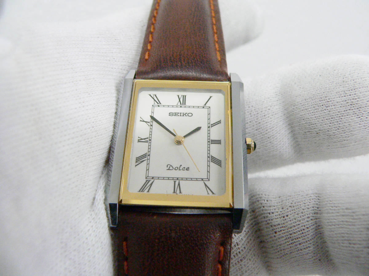 Seiko *DOLCE* men's quarts analogue clock * titanium alloy
