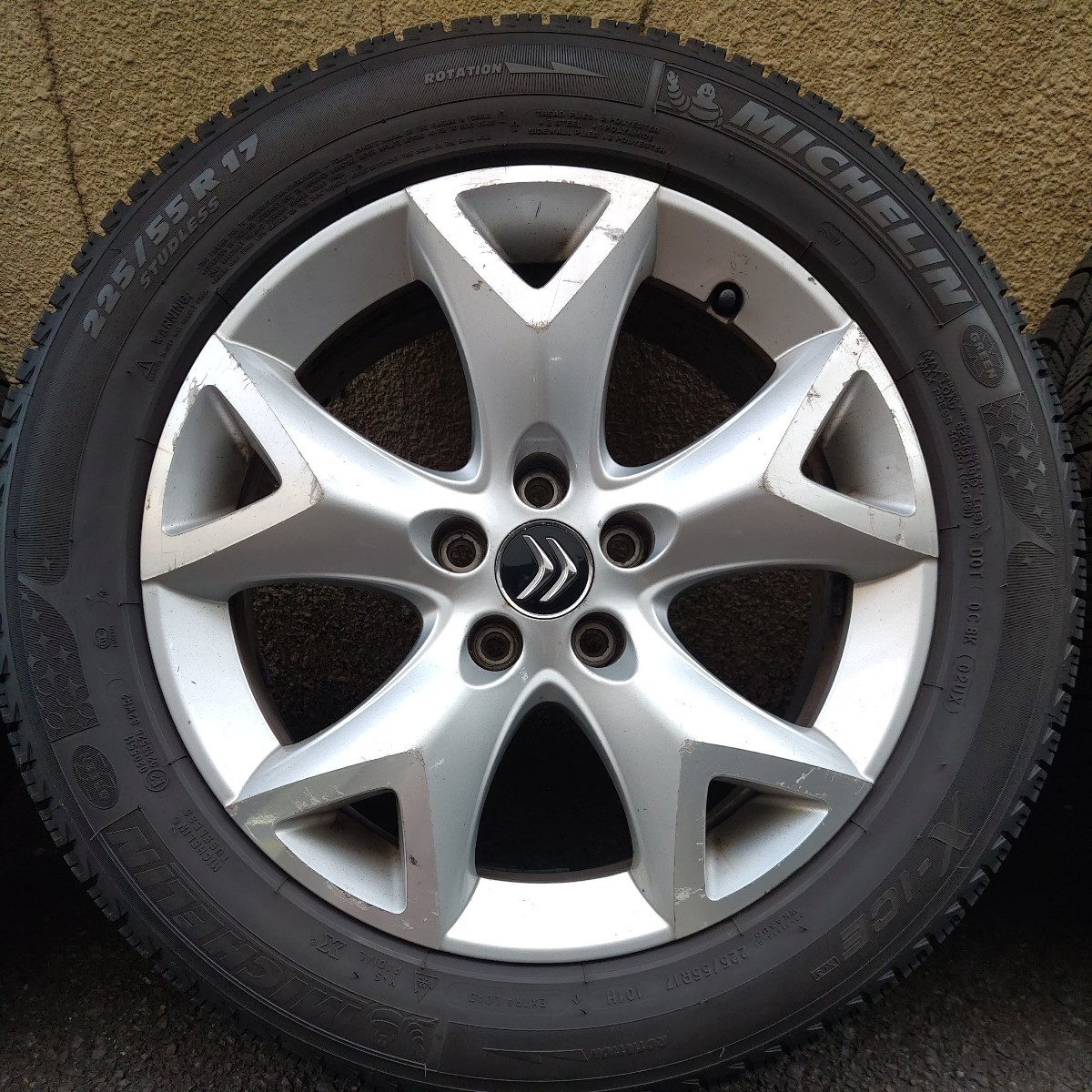 シトロエン 純正 C5 X7 17インチホイール 5H PCD108 ET+32 ミシュラン