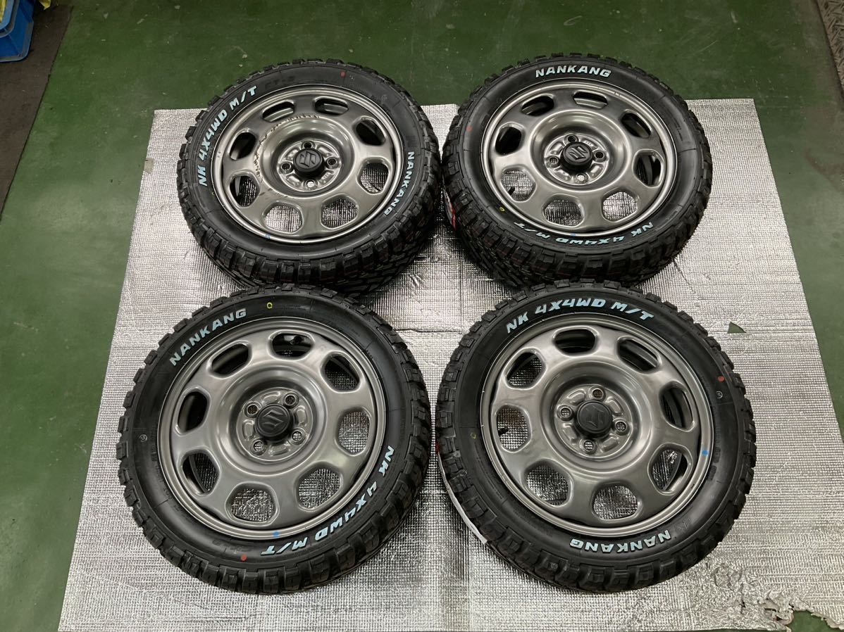 スズキ純正　 ハスラー　15インチ　中古スチールホイール ナンカンFT-9 165/60R15 2022年式 タイヤ未使用 4本セット　エブリィ_画像1