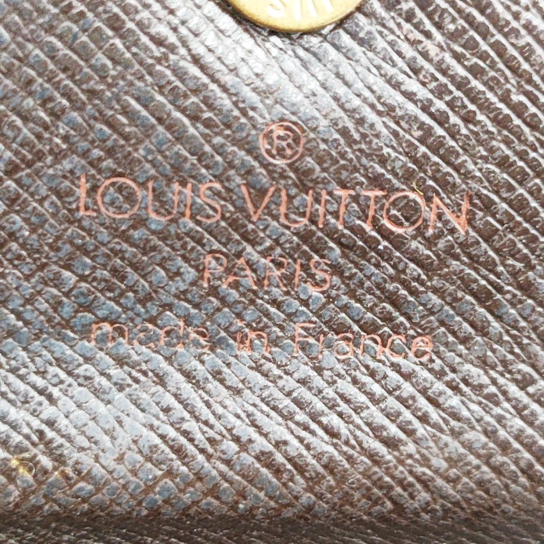 【ジャンク】LOUIS VUITTON　ルイ ヴィトン　N62631 ダミエ ミュルティクレ4 4連キーケース　ブラウン　シリアル：TH0977（1997年製）_画像7