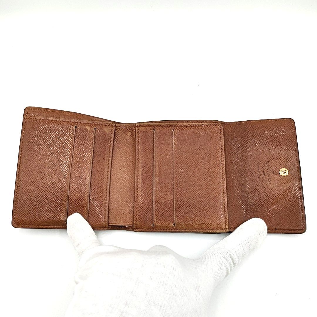 Louis Vuitton ルイヴィトン モノグラム ポルトモネ ビエ カルト クレディ 二つ折り財布 Wホック PVC ユニセックス M61652 TH1921