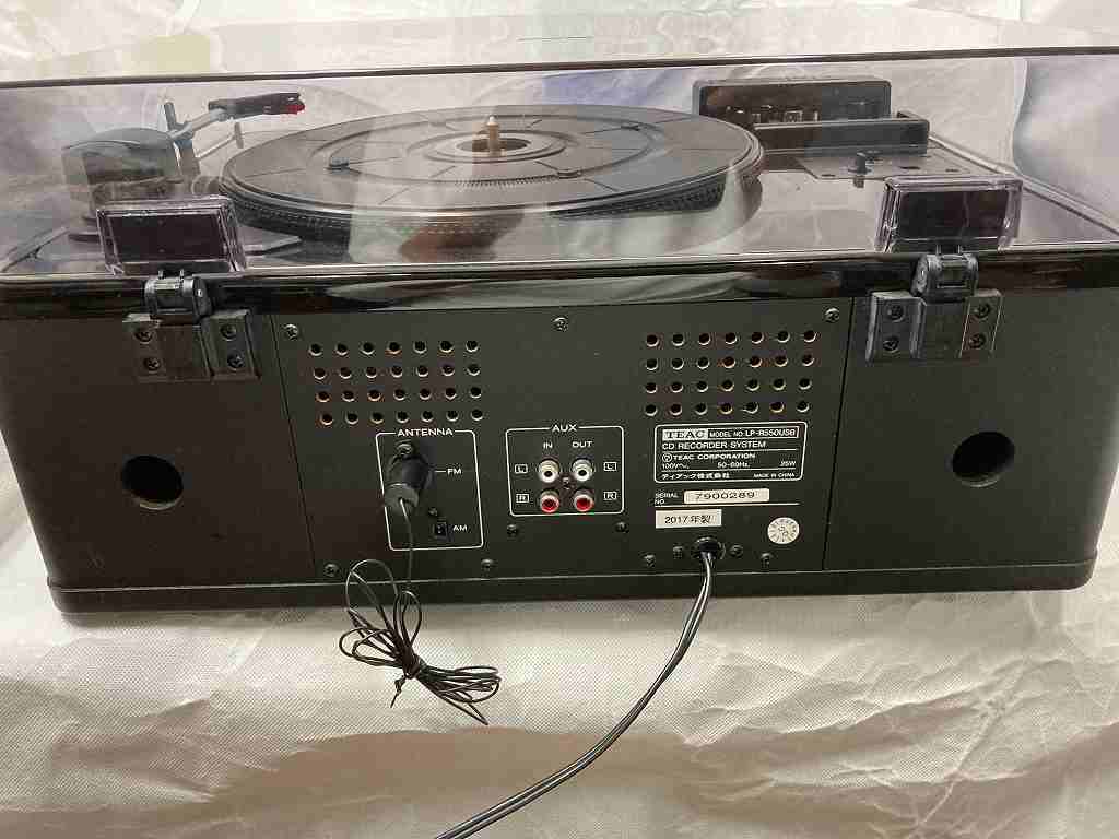 ◆　TEAC CDレコーダー ターンテーブル LP-R550USB カセットプレーヤー　動作品中古_画像6