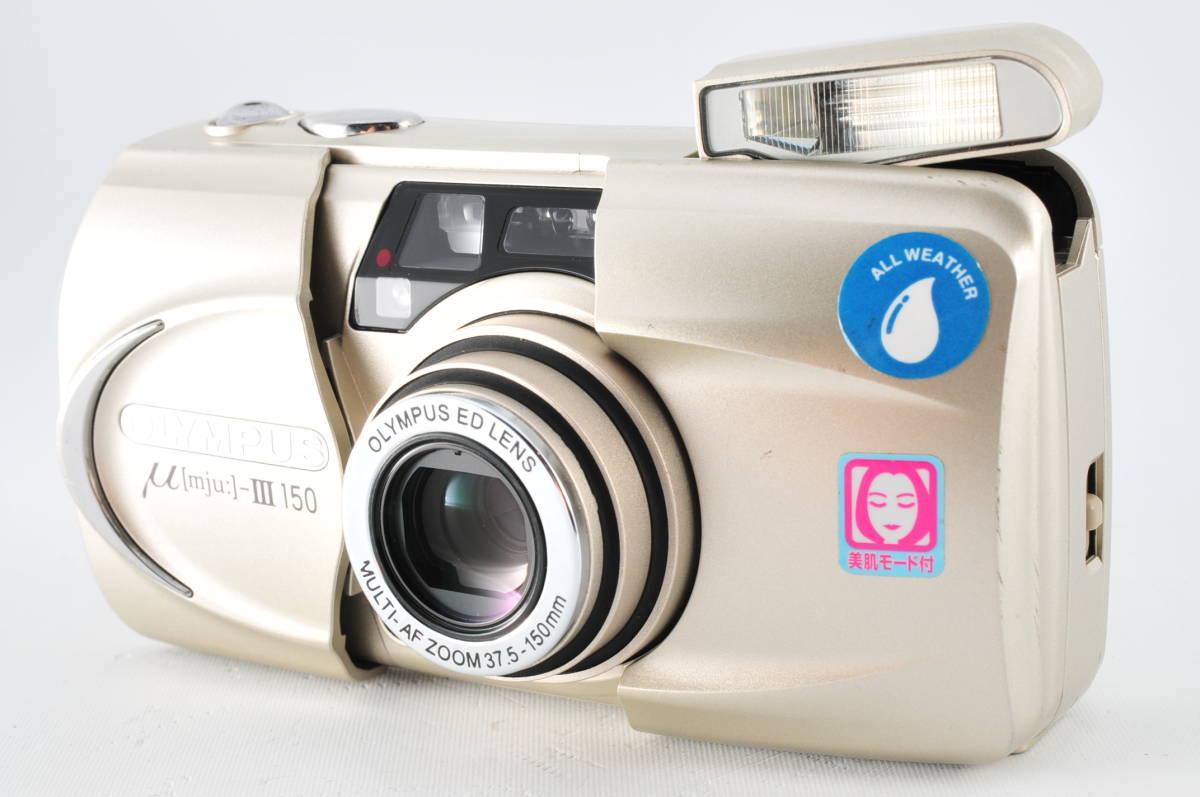 265【動作美品】オリンパス Olympus mju μ III 150 ミューコンパクト フィルムカメラ 37.5-150mm レンズ
