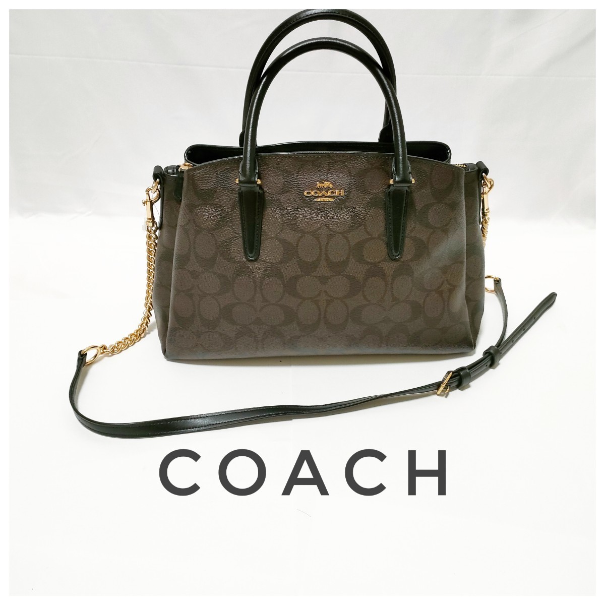 e2 ★レア★　美品　COACH　ハンドバッグ　2WAY　ショルダーバッグ