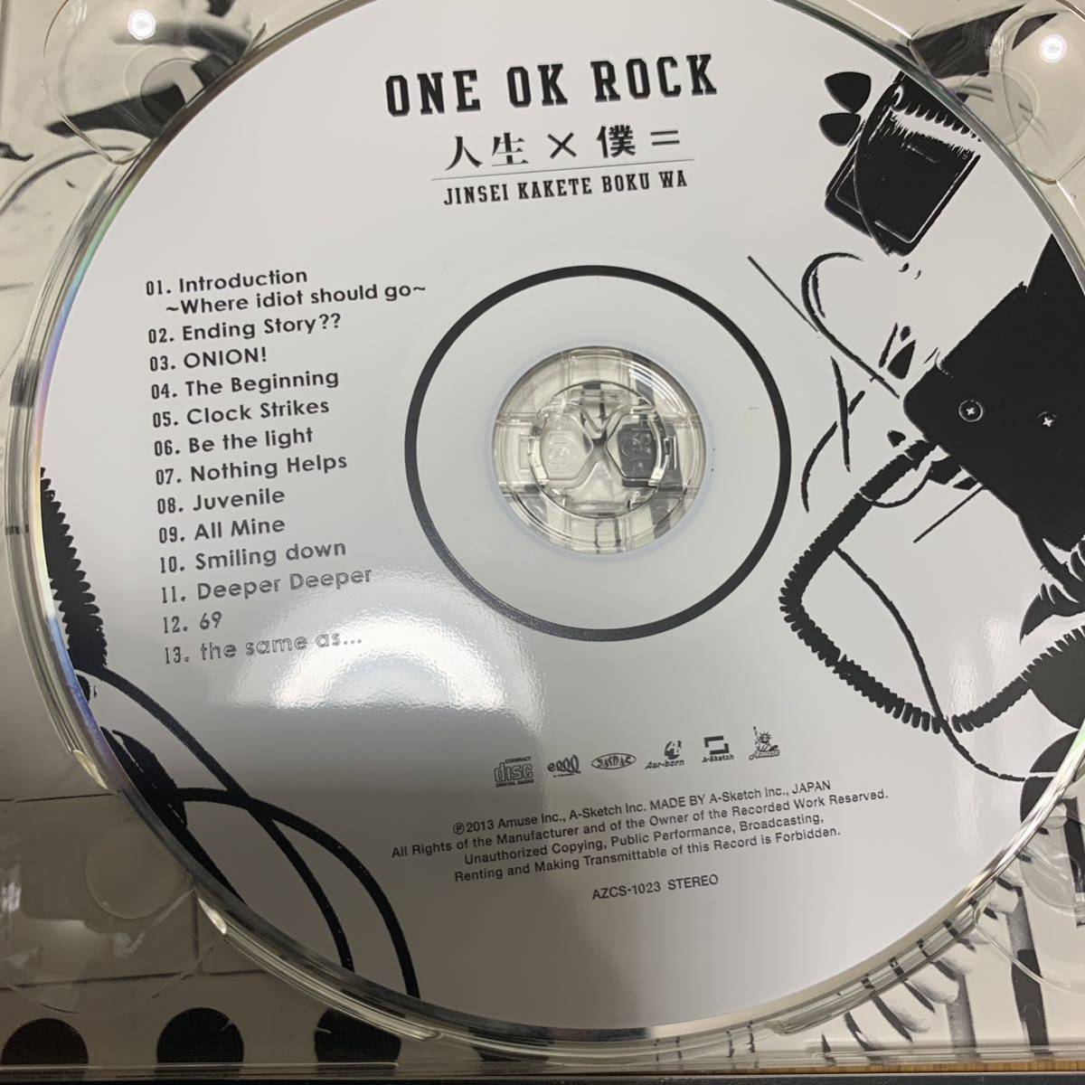 送料無料 ONE OK ROCK 初回限定盤 CD+DVD 人生×僕= 帯無し ワンオク 