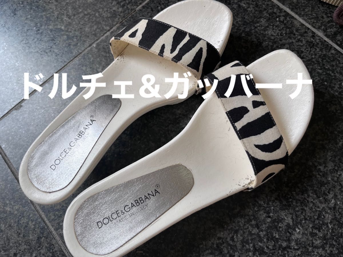 ドルチェ&ガッバーナ サンダル 36 モノトーン