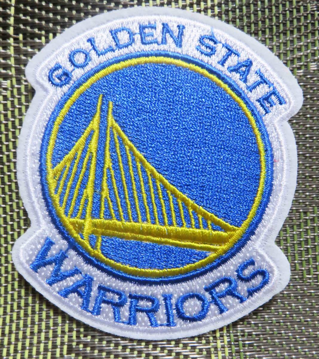 白青黄ブリッジ橋■激渋NBAゴールデンステート・ウォリアーズ刺繍ワッペン激渋Golden StateWarriorsバスケットボール■アメリカ　スポーツ_画像6