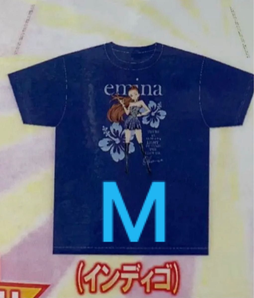 安室奈美恵 エミーナ Tシャツ インディゴ Mサイズ 沖縄限定 沖縄