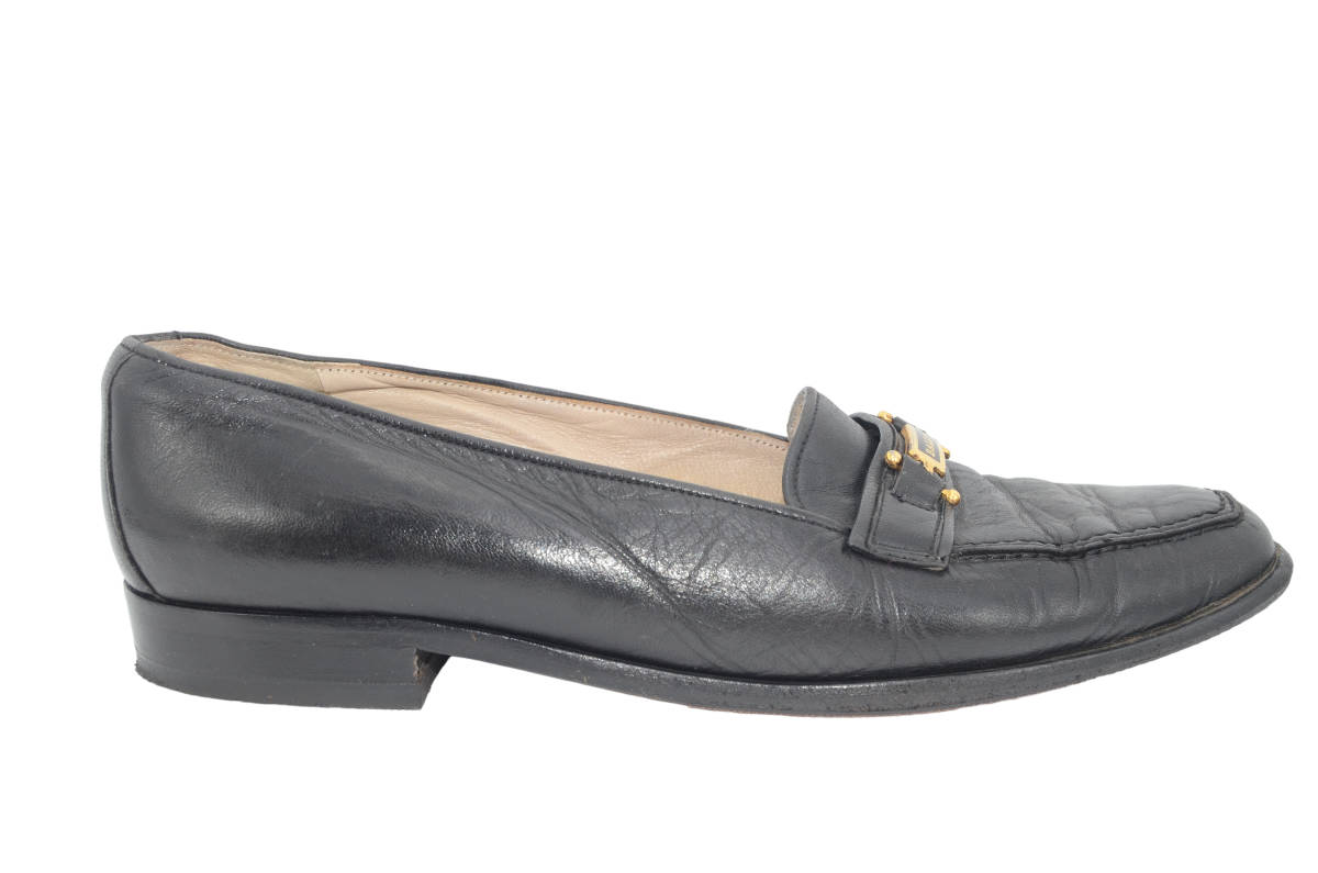 BALLY Bally Logo bit Loafer туфли без застежки Logo металлические принадлежности натуральная кожа размер 4E 23-23.5#99779