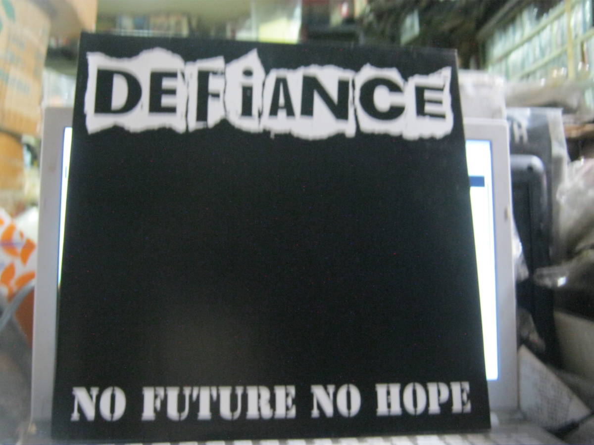 DEFIANCE ディファイアンス / NO FUTURE NO HOPE ドイツ盤LP Poison Idea Cluster Bomb Unit Resist Dog Soldier Deprived Riffs _画像1