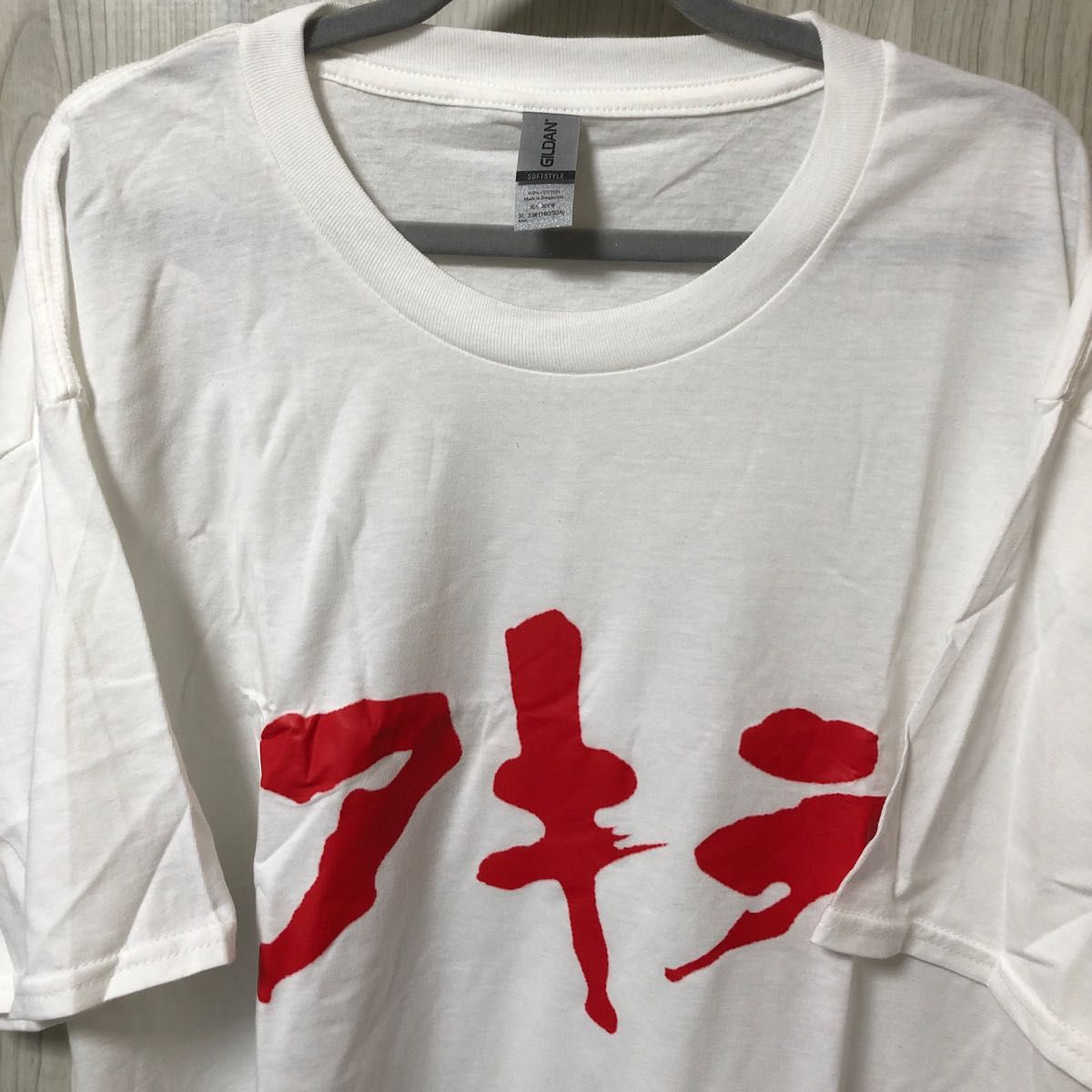 AKIRAアキラ tシャツ白XL映画爆発ムービーt アニメtシャツ 映画tシャツ