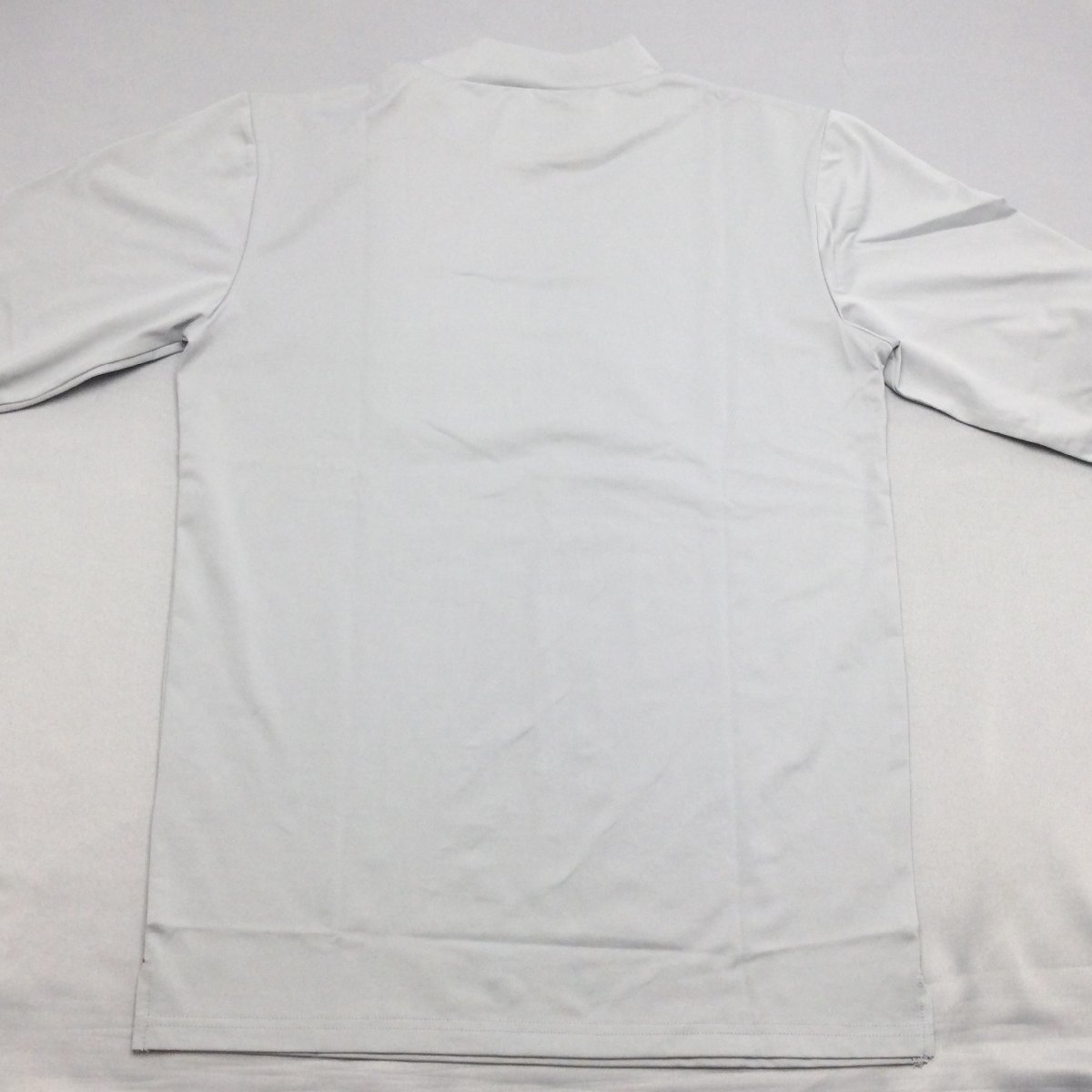 【送料無料】【新品】Lynx メンズ長袖Tシャツ（吸汗速乾 UVカット ハイネック）　　LL　2L　　 ライトグレー★31202_後