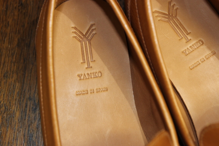  unused YANKO (yanko) bit moccasin Loafer / 6 / Brown / gentleman shoes / leather shoes /ma Kei made law / Spain made 