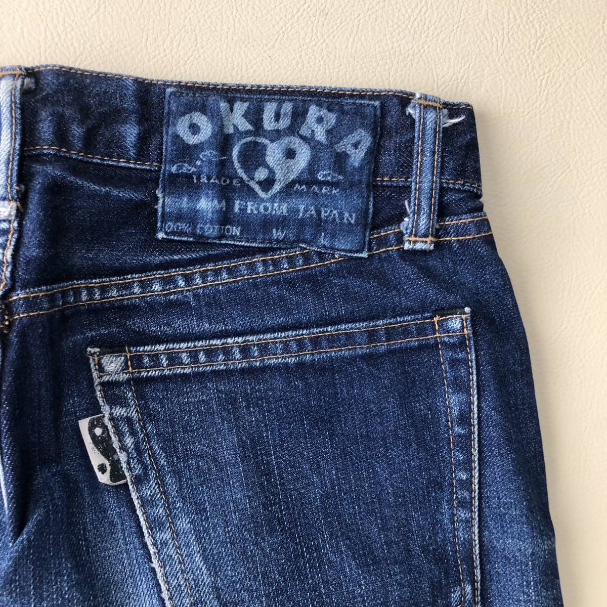 W28 OKURA JEANS オクラジーンズ ストレートデニムパンツ 301 W28 OKURA JEANS オクラジーンズ ストレートデニムパンツ 301