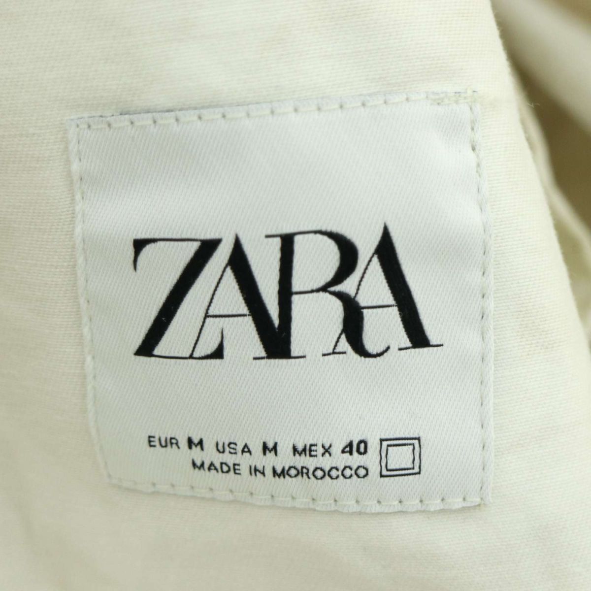 ZARA ザラ マン 現行タグ★ 通年 リーフ総柄 長袖 ワーク シャツ Sz.M　メンズ　A3T09878_8#C_画像5