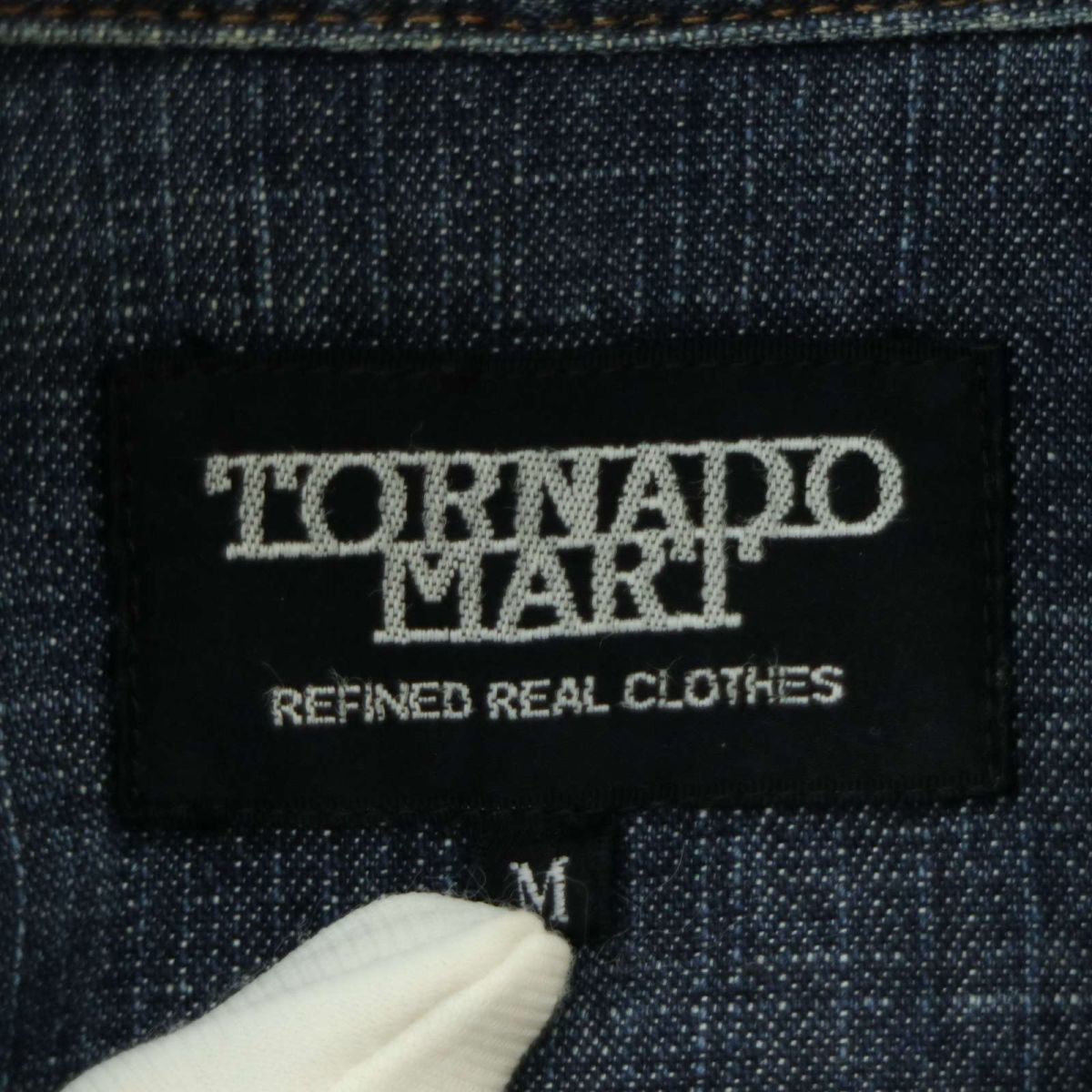 TORNADOMART トルネードマート 通年 カットオフ★ デザイン ワーク デニム ジャケット Sz.M　メンズ 日本製　A3T10597_9#O_画像5