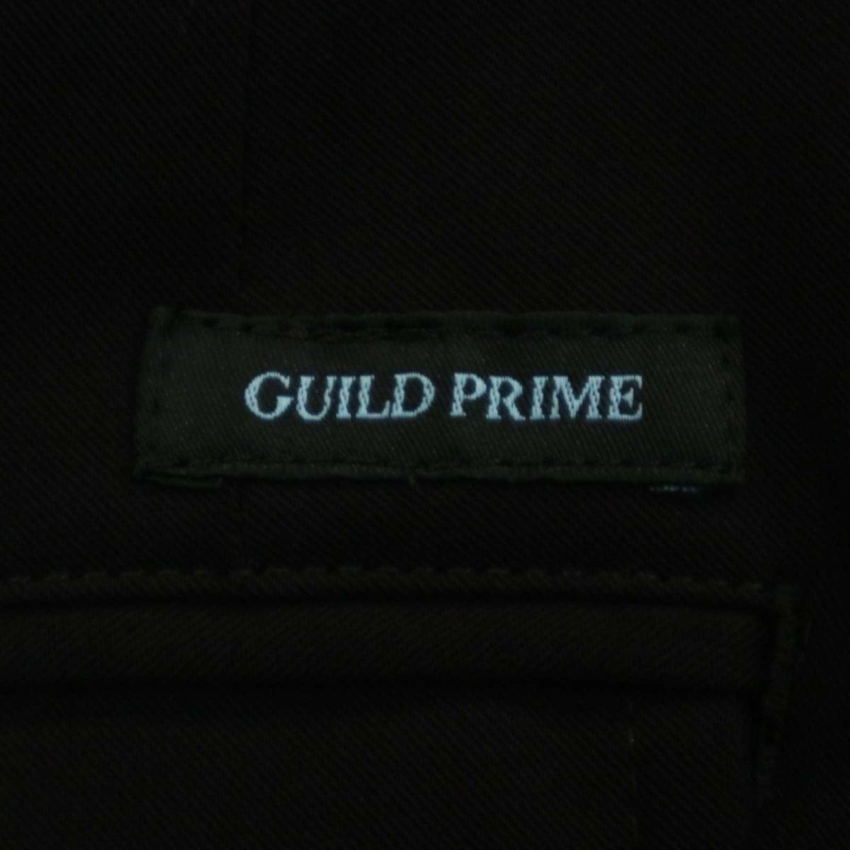 GUILD PRIME ギルドプライム 通年 ストレッチ★ テーパード スラックス パンツ Sz.ウエスト79　メンズ 黒　A3B04566_9#R_画像7