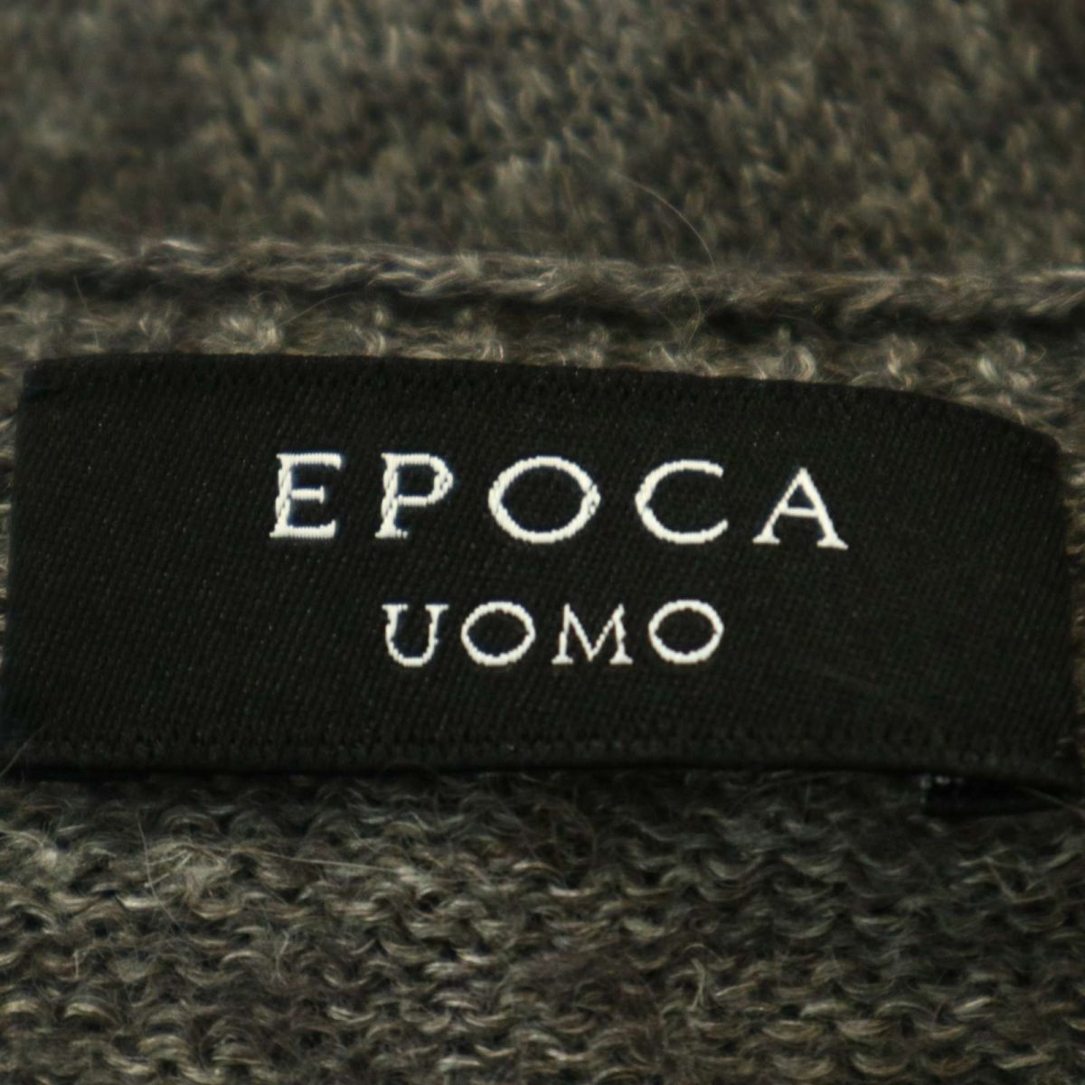 EPOCA UOMO エポカ ウォモ 秋冬 Vネック★ ニット セーター Sz.48　メンズ グレー　A3T10969_9#K_画像5