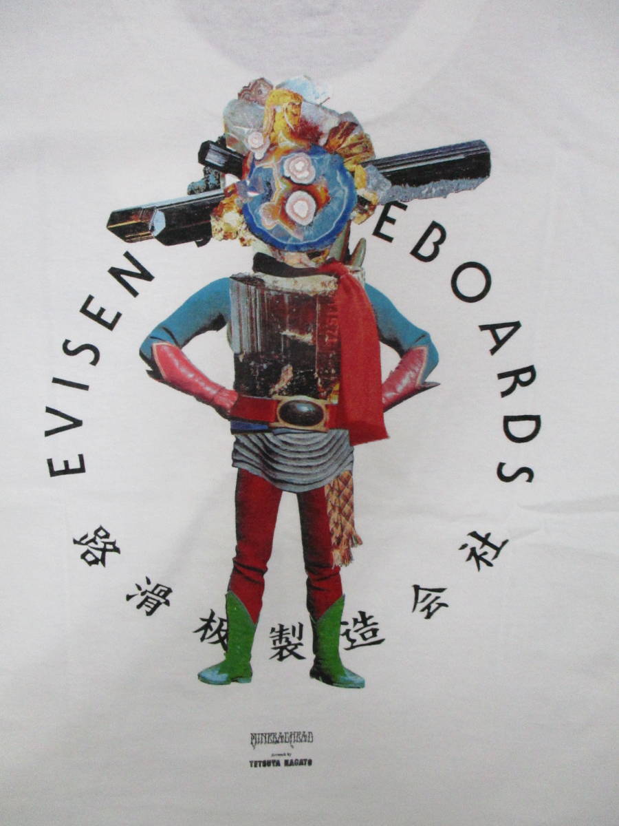 即決☆ EVISEN SKATEBOARDS エビセン Tシャツ Mineral Head 白 サイズ:L.huftc palace パレス パスポート passport_画像2