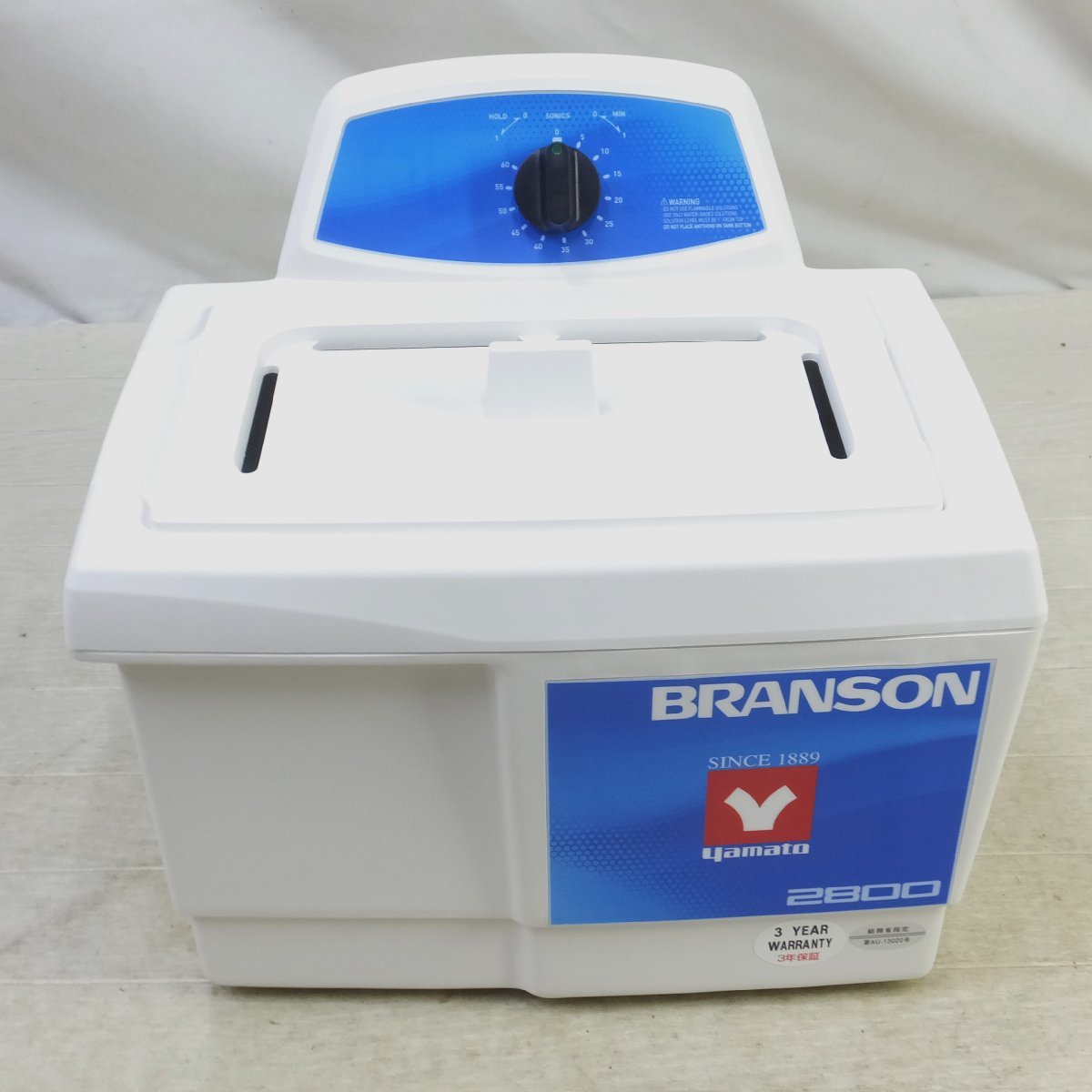 未使用◆yamato BRANSONIC BRANSON ブランソン卓上超音波洗浄機 M2800-J AC100V 50/60Hz◆_画像2