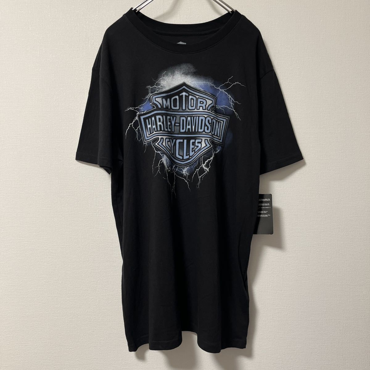 新品】希少 ハーレーダビッドソン 稲妻 Tシャツ L-