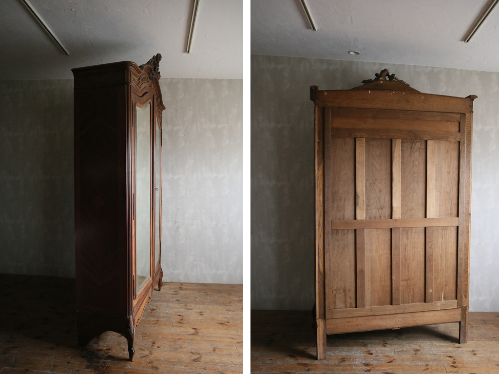  France antique *arumowa-ru cabinet / wardrobe / cupboard closet / display shelf / store furniture display / French Vintage furniture 