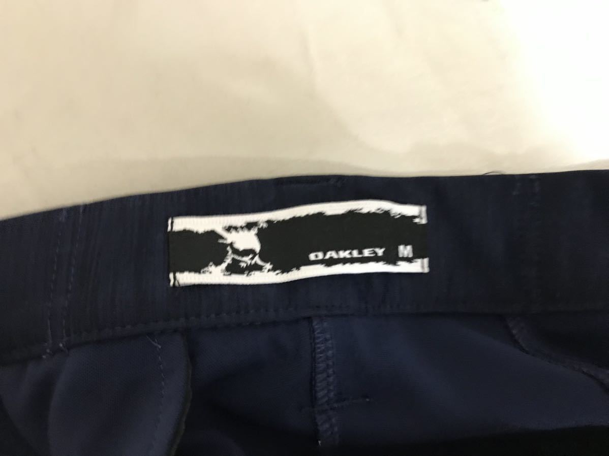 美品本物オークリーOAKLEYイージージャージハーフショートパンツミリタリーアメカジビジネスメンズゴルフショーツM紺ネイビー