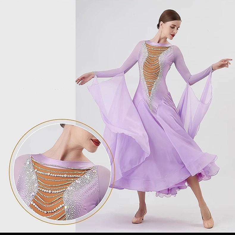 NEW 社交ダンスドレス・モダンドレス・スタンダードドレス オーダーメイド、サイズ撰択可 新品 最高品質modern-533