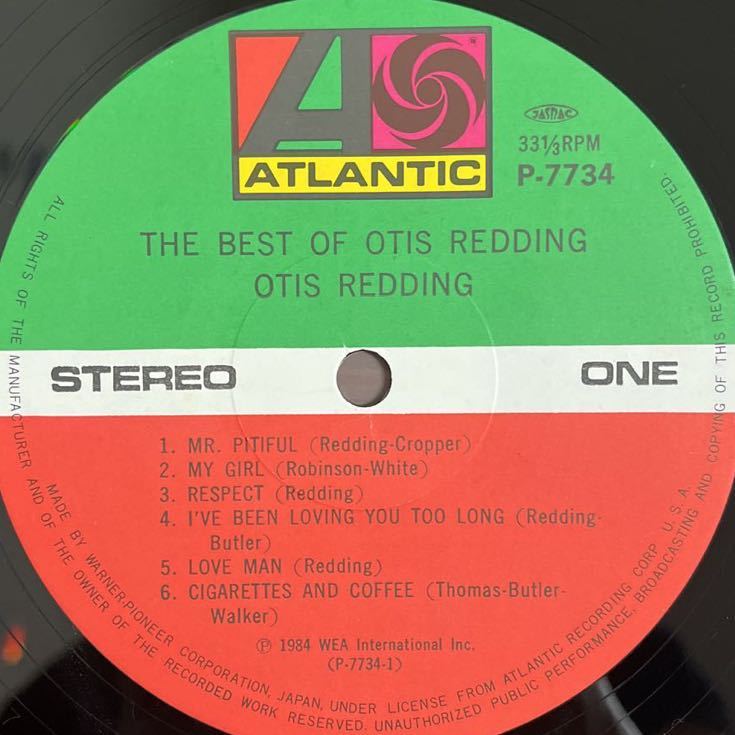 LP■SOUL/Otis Redding/The Best Of Otis Redding/P 7734/帯付 Obi/オーティス・レディング_画像4