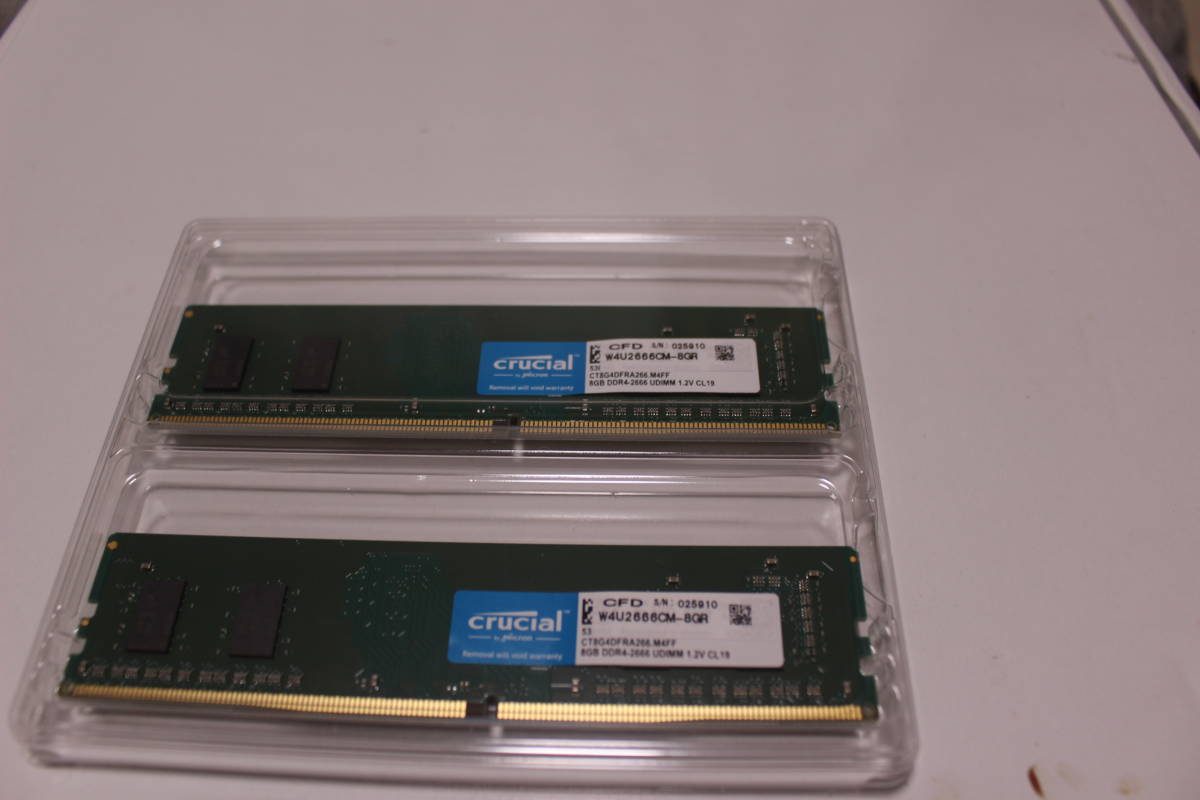 crucial】DDR4-2666 8GB2枚セット（16GB）【PC4-21300】 商品細節