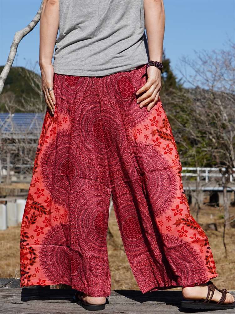 * ethnic LAP pants man dalabotanikaru* including carriage new goods B* Asian to coil pants wide pants unisex room wear yoga 