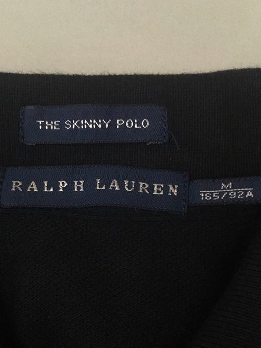 !V Polo Ralph Lauren Polo by Ralph Lauren polo-shirt long sleeve black M size 165-92&